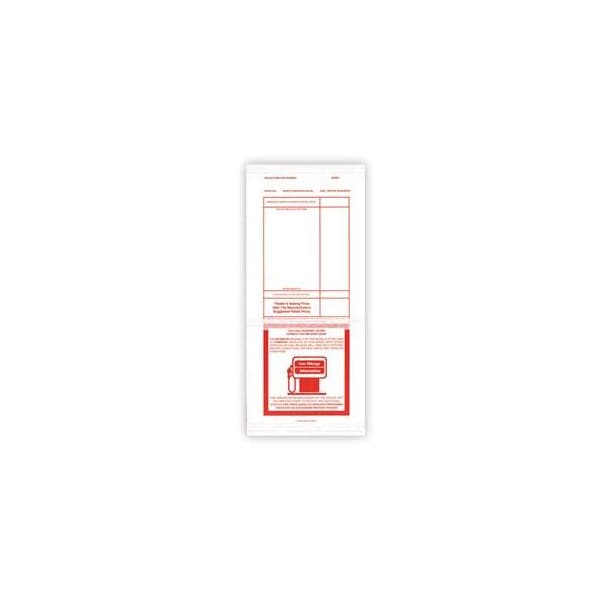 Asp AddendumStickers(Tape Adhesive) Printed Stock, 5 1/2" X 12 1/2": Red Pk 8256 - main